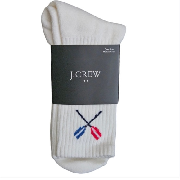 NWT J. WHITE Crew Men's Socks - Picture 1 of 2
